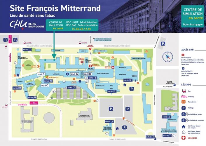 Plan d'accès au Centre de Simulation en Santé