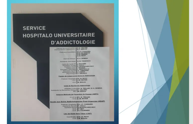Liste des praticiens et praciennes du service