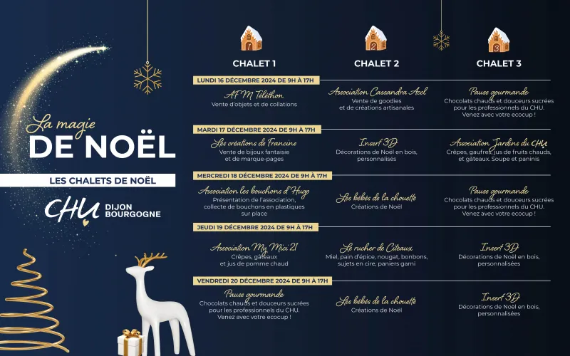 planning occupation des chalets