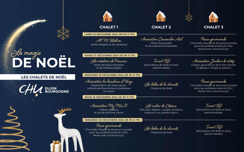 planning occupation des chalets