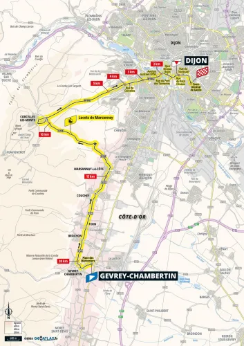 tracé tour de France femmes 