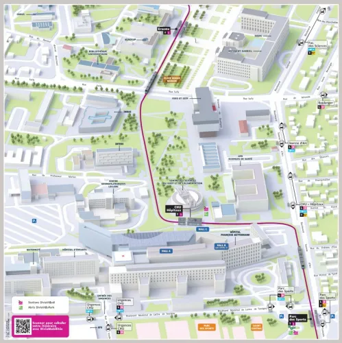 Plan transport DIVIA MOBILITES