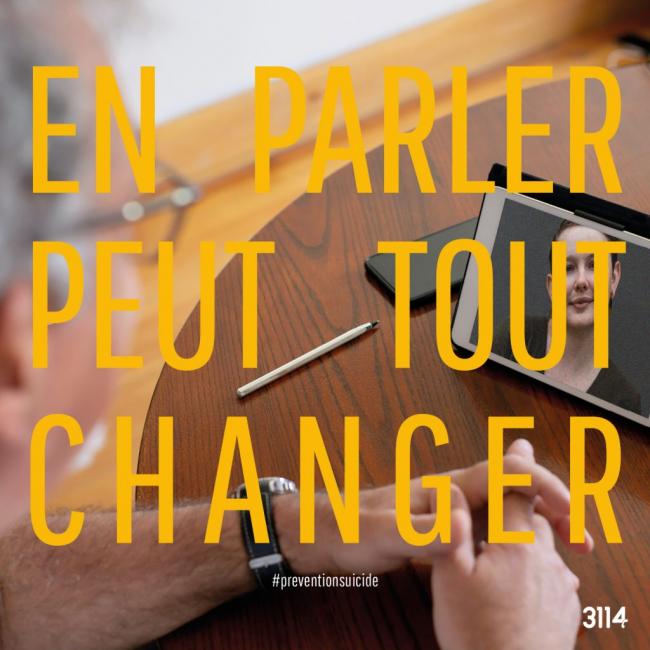 campagne de com 3114 "en parler peut tout changer"