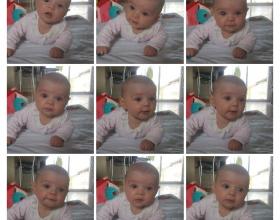 Images d'un bébé à plat ventre