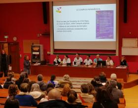 discours dans un amphi